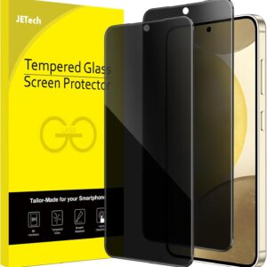 JETech Privacy Pellicola Protettiva per Samsung Galaxy S24 5G 6,2 Pollici, Anti-Spy Vetro Temperato Film, Compatibile con ID Impronte Digitali, Pacco da 2