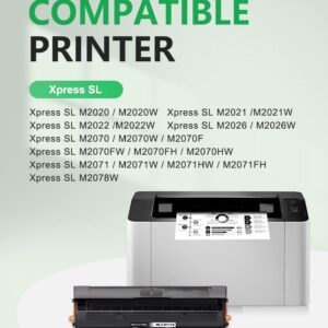 colorfly D111S Toner Sostituzione per Samsung MLT-D111S MLT-D111L, per Xpress SL M2026W M2070W M2020W M2020 M2022 M2022W M2026 M2070 M2070F M2070FW (Nero, 2-Pack)