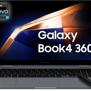 Samsung Galaxy Book4 360, Intel® Core™ i7 Processor, 16GB RAM, 512GB, Laptop 15.6″ Super AMOLED, Windows 11 Home, Gray [Versione Italiana]