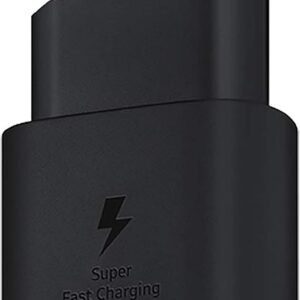 Samsung EP-TA800N 25W Caricabatterie a Ricarica Super Veloce, Porta USB di Tipo C, Senza Cavo, Nero