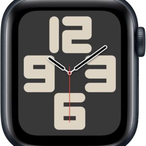 Apple Watch SE (2ª gen.) GPS + Cellular 40 mm Smartwatch con cassa in alluminio Mezzanotte e cinturino Sport Loop Inchiostro. Tracker per fitness e sonno, Rilevamento incidenti, Carbon Neutral