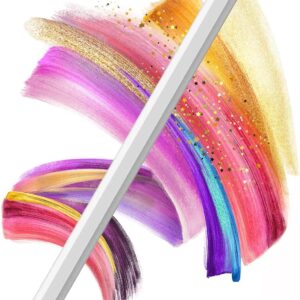 Penna stilo per iPad, Penna per Apple iPad (2018-2023) con Palm Rejection, Alta precisione e Design Magnetico, Compatibile con iPad 6-10 generazione, iPad Pro 11″/12.9″, iPad Air 3-5, iPad Mini 6/5ª