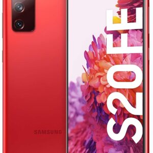 Samsung Smartphone Galaxy S20 FE, Display 6.5″ Super AMOLED, 3 fotocamere posteriori, 128 GB Espandibili, RAM 6GB, Batteria 4.500mAh, Hybrid SIM, (2020), Rosso (Cloud Red) (Ricondizionato)