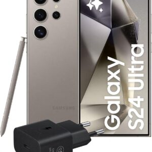 Samsung Galaxy S24 Ultra Smartphone AI, Caricatore incluso, Display 6.8” QHD+ Dynamic AMOLED 2X, Fotocamera 200MP, RAM 12GB, 512GB, 5.000 mAh, Titanium Gray [Versione italiana]