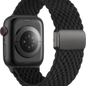 Oielai Cinturino Compatibile con Cinturino Apple Watch 41mm 40mm 38mm 42mm 44mm 45mm 46mm 49mm, Cinturino in Nylon Elastico con Chiusura Magnetica per iWatch SE Ultra Series 10 9 8 7 6 5 4 3 2 1
