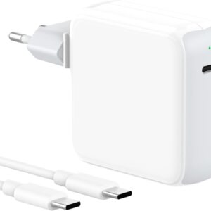 IFEART 67W Caricatore Per MacBook Pro 13/14/ 15/16 pollici, MacBook Air 2020/2019/ 2018, iPad Pro 12.9/11″, HP, Lenovo, Caricabatterie rapido, Cavo USB C a C 2M, LED