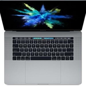 2017 Apple MacBook Pro 15.4″ con Touch Bar (i7-7700hq 2.8ghz 16gb 512gb SSD) QWERTY U.S Tastiera MPTR2LL/A Meta Grigio Siderale (Ricondizionato)