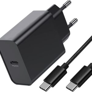 45W Caricabatterie USB C Rapido,Caricatore e Cavo per Samsung Galaxy S24 Ultra/S24 Plus/S24/S23 Ultra/S22+/S22/S21 S23 FE,Note 10/20,A54 A15 A25 5G/A14 A34 A53 A23 A33,Tab S7 S8 S9,Super Fast Charger