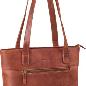 STILORD ‘Madison’ Vintage Borsa Shopper Donna Cuoio – Tote Bag Borsa a Tracolla Borsa da Lavoro Donna Borsa Shopping Bag PC 13,3 Pollici Macbook Elegante