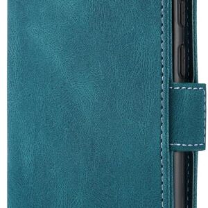 Custodia a portafoglio per Samsung Galaxy S24 Ultra/S24 Plus/S24, custodia a portafoglio in pelle per uomini e donne (S24, blu)