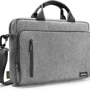 tomtoc 15,6 Pollici Laptop Borsa a tracolla per 16 Pollici MacBook Pro M2/M1 Pro/Max, Dell XPS 15, 15″Surface Book, Huawei MateBook D15, 15,6″Lenovo IdeaPad, Borsa Laptop Briefcase per lavoro d’affari