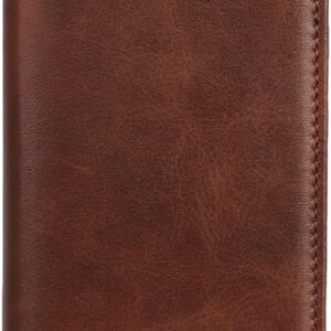Custodia a Portafoglio per Samsung Galaxy S24 Ultra/S24 Plus/S24, Supporto per Carta Flip Folio, Custodia in Pelle Stile Business per Uomo e Donna (S24 Ultra, Marrone)