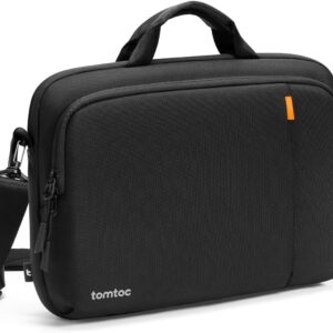 tomtoc 360° Borsa per Laptop con tracolla per 2024 14 Pollici Nuovo MacBook Pro M4/M3/M2/M1, 13,5 Pollici Surface Laptop 6/5/4/3, Borsa a tracolla per Computer per l’Ufficio e il Lavoro