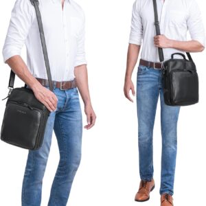 STILORD ‘Can’ Borsa da Uomo in Pelle Grande Vintage Borsa a Tracolla per MacBook 13,3 pollici DIN A4 Vintage Borsa Crossbody in Cuoio