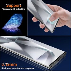 JEHOO 3 Pezzi Pellicola Opaca per Samsung Galaxy S24 Ultra, TPU Protezione Schermo Matte Pellicola Protettiva, Samsung Galaxy S24 Ultra Film in tpu flessibile, Antiriflesso Anti-Impronta