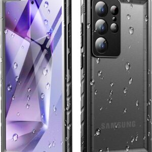 Cozycase Cover Per Samsung Galaxy S24 Ultra Impermeabile Antiurto 2m AntiCaduta IP68 Subacquea Antipolvere 360 Gradi Fronte e Retro Militare Rigida Protettiva Custodia S 24 Ultra Resistente Waterproof