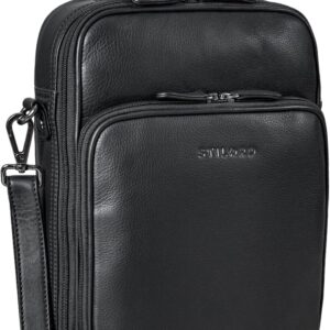 STILORD ‘Can’ Borsa da Uomo in Pelle Grande Vintage Borsa a Tracolla per MacBook 13,3 pollici DIN A4 Vintage Borsa Crossbody in Cuoio