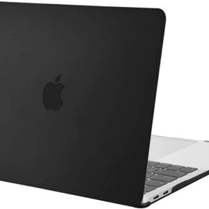 MOSISO Custodia Compatibile con MacBook Air 13 Pollici M1 Cover A2337 A2179 A1932 2022 2021 2020 2019 2018 Retina Touch ID,Protettiva Rigida Case Compatibile con MacBook Air M1 13,3, Nero