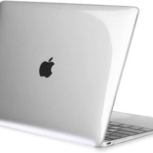 FINTIE Custodia Compatibile con MacBook Retina 12 – Trasparente Plastica Cover Rigida Duro Caso Compatibile con MacBook 12″ with Retina Display [2015 Release], Cristallo Chiaro