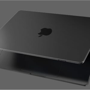 EooCoo Cover Ultra Sottile compatibile con MacBook Pro 16 Pollici M4 M3 M2 M1 Pro Max 2024 2023 2021, A3186 A3403 A2991 A2780 A2485, Custodia Rigido per Mac Laptop – Nero Siderale Opaco
