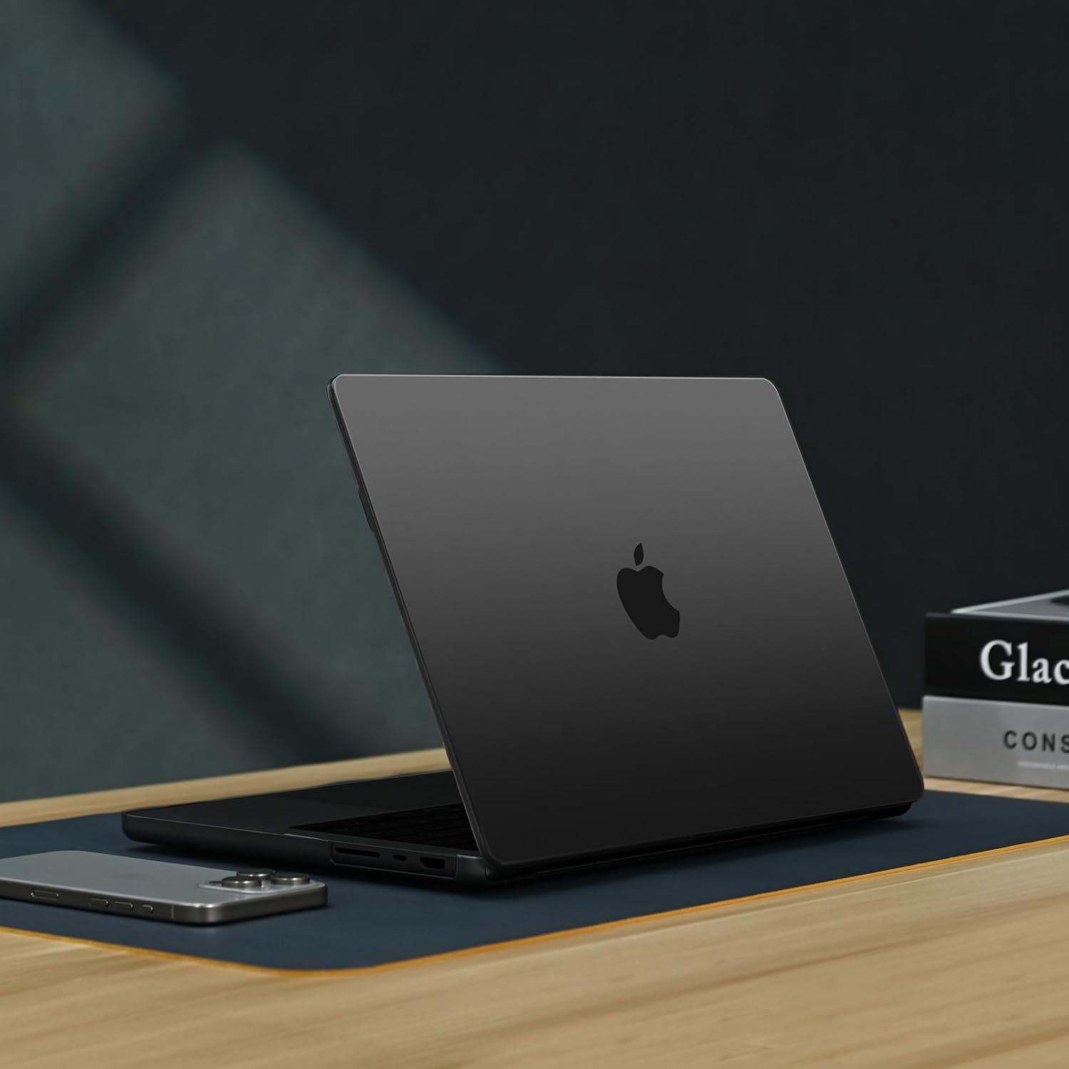 EooCoo Cover Ultra Sottile compatibile con MacBook Pro 16 Pollici M4 M3 M2 M1 Pro Max 2024 2023 2021, A3186 A3403 A2991 A2780 A2485, Custodia Rigido per Mac Laptop - Nero Siderale Opaco - immagine 7