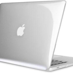 FINTIE Custodia Compatibile con MacBook Air 13 Pollici A1466 / A1369 (Versione 2010-2017) – Rivestimento Gommato Plastica Cover Rigida Duro Caso Compatibile con MacBook Air 13.3″, Cristallo Chiaro