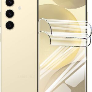 2pcs pellicola protettiva idrogel per Samsung Galaxy S24 5G (6.2 Pollici), [Film flessibile] Morbida TPU Protezioni Schermo [Trasparente HD]