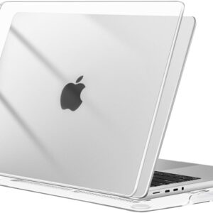 MOSISO Cover Compatibile con MacBook Pro 14 Pollici Custodia 2025 2024 2023 2022 2021 M4 M3 M2 M1 Pro Max A3112 A3185 A3401 A2918 A2992 A2779 A2442,Protettivo Plastica Rigida Case, Cristallino