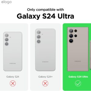 elago Cover Ibrida Trasparente Compatibile con Samsung Galaxy S24 Ultra Case, TPU+Tecnologia Ibrida Policarbonato, Ritagli Fotocamera Precisi, Cover Paraurti Antiurto (Trasparente)