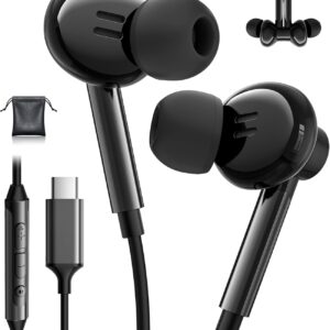 Cuffie USB C per Samsung S24 S23 Ultra A55 A35 iPhone 15 Pro Cuffie con Filo USB C HiFi Auricolari Type C Magnetico Auricolari USB C per iPhone 16 Samsung A54 S22 S23 S24 FE Google Pixel 9 Pro iPad 10