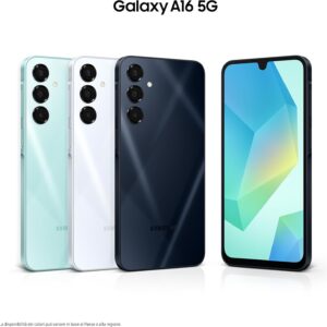 Samsung Galaxy A16 5G, Smartphone Android 14, Display Super AMOLED 6.7″ FHD+, 4GB RAM, 128GB, Batteria 5.000 mAh, Resistenza IP54, memoria espandibile fino a 1.5TB, Light Gray [Versione Italiana]