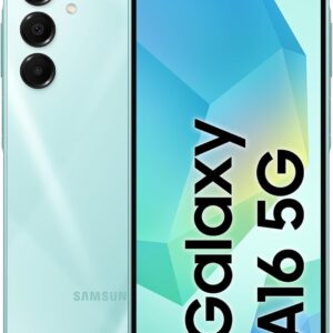 SAMSUNG Galaxy A16 5G, Android 14, Display Super AMOLED 6.7″ FHD+, 8GB RAM, 256GB, Batteria 5.000 mAh, Resistenza IP54, memoria espandibile fino a 1.5TB, [Versione Italiana] Verde (Light Green)
