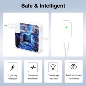 Caricabatterie MacBook Pro L-Tip 60W, Adattatore Rapido L-Tip 60W compatibile con Mac Book Pro 13″ (Late 2009-2012) per i modelli A1278, A1181, A1184, A1185, A1344, A1330
