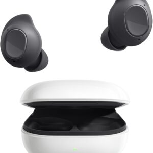 SAMSUNG Galaxy Buds FE Cuffie Bluetooth True Wireless, Cancellazione attiva dei rumori (ANC), Fit Ergonomico, 3 Microfoni, Controlli touch, Bassi profondi, Graphite 2023 [Versione Italiana]
