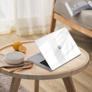EooCoo Custodia Macbook Pro 13 Pollici M2 M1 A2338 A2289 A2251 A2159 A1989 A1706, Plastica Copertina Rigide Compatibile per Pro 13 con Touch Bar, 2022-2016 Pubblicazione – Cristallo Trasparente
