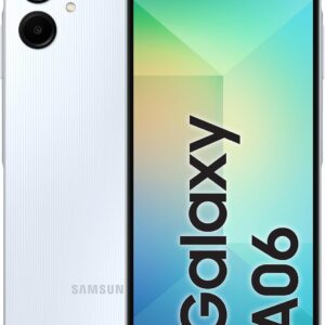 SAMSUNG Galaxy A06 4G LTE Versione Globale SM-A065F/DS, NO NFC, Display 6,7″, Doppia SIM 50MP Doppia Fotocamera Blu (Light Blue), 64GB