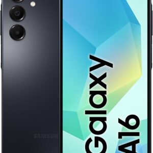 Samsung Galaxy A16 Smartphone Android 14, Display Super AMOLED 6.7″ FHD+, 4GB RAM, 128GB, Batteria 5.000 mAh, Resistenza IP54, memoria espandibile fino a 1.5TB, Black [Versione Italiana]