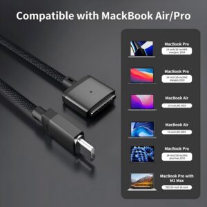 Cavo USB C a Mag-Safe 3 140W PD Ricarica Veloce Tipo C a Mag Safe 3 Cavo di Ricarica Compatibile con MacBook Pro M1 2021/2022/ 2023/2024 MacBook Air M2, M3/M3 Pro/M3 Max 2M