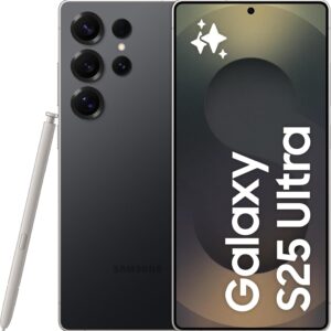 Samsung Galaxy S25 Ultra Smartphone AI, 3 anni di Garanzia del produttore, Display 6.9” QHD+ Dynamic AMOLED 2X, Fotocamera 200MP, RAM 12GB, 1TB, 5.000 mAh, Titanium Black [Versione italiana]