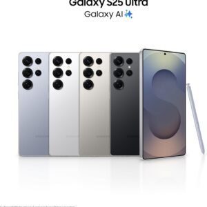 Samsung Galaxy S25 Ultra Smartphone AI, 3 anni di Garanzia del produttore, Display 6.9” QHD+ Dynamic AMOLED 2X, Fotocamera 200MP, RAM 12GB, 1TB, 5.000 mAh, Titanium Black [Versione italiana]