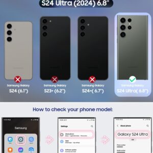 OCASE Cover Samsung Galaxy S24 Ultra Rimovibile 2 in 1 [Pellicola Protettiva Gratuita] [RFID Blocking] [Carta Fessura] Interno TPU Antiurto Portafoglio Custodia per Samsung S24 Ultra 5G – Nero
