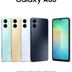 SAMSUNG Galaxy A06 4G LTE Versione Globale SM-A065F/DS, NO NFC, Display 6,7″, Doppia SIM 50MP Doppia Fotocamera Nero (Black), 64GB