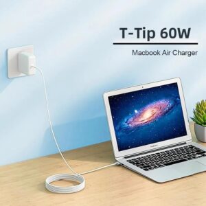 Caricabatterie MacBook ProT-Tip 60W, Adattatore Aapido T-Tip 60W compatibile con MacBook Air&MacBook Pro11 pollici e13 pollici 2012~2018,modelli A1425,A1435,A1502,A1465,A1424,A1290,A1343,A1226