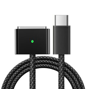 HOkina Cavo USB-C a MagSafe 3 da 140W, Ricarica Rapida Compatibile con MacBook Air, MacBook Pro 14/16 pollici, Cavo di Alimentazione Sicuro e Veloce