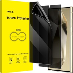 JETech Privacy Pellicola Protettiva per Samsung Galaxy S24 Ultra 5G 6,8 Pollici, Anti-Spy Flessibile TPU Film, Compatibile con Sbloccare Impronte Digitali, Pacco da 2