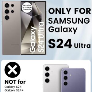 Cover Magnetica per Samsung Galaxy S24 Ultra 6.8 Pollici Compatibile con MagSafe, Custodia Traslucida Opaca Bumper Sottile Antiurto Glassata Cellulare Case Anti Impronte, Nero