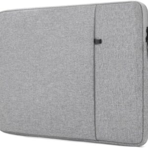 ProElife Custodia per laptop da 15 pollici per MacBook Air 2024 2023 da 15 pollici con chip Apple M3 M2 accessorio custodia da viaggio resistente all’acqua per MacBook Air 15″ 2024 2023 M3 M2 (grigio)