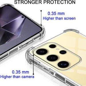 Pnakqil Cover per Samsung Galaxy S24 Ultra con Cordino, Trasparente Custodia con Laccio Tracolla Cellulare Girocollo Collana Protettiva per Samsung S24Ultra, Nero