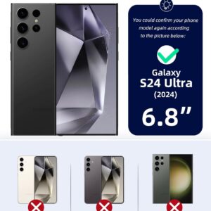 OCASE Custodia Samsung S24 Ultra, Cover Samsung S24 Ultra 5G Interno TPU Antiurto Portafoglio [RFID Blocking] [Carta Fessura] Custodie in Pelle per Samsung Galaxy S24 Ultra (6,8 Pollici) – Blu Chiara