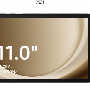 Samsung Galaxy Tab A9+, Display 11.0″ TFT LCD PLS, Wi-Fi, RAM 8GB, 128GB, 7.040 mAh, Qualcomm SM6375, Android 13, Gray, [Versione italiana] 2023